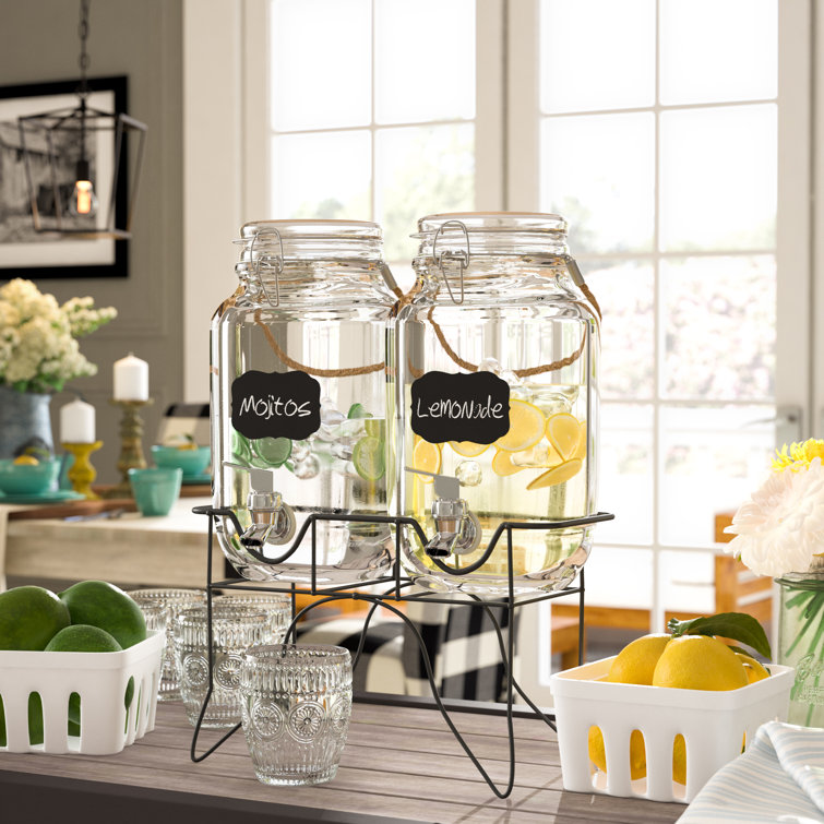 August Grove® Lofland 2 Piece Double Beverage Dispenser Set & Reviews